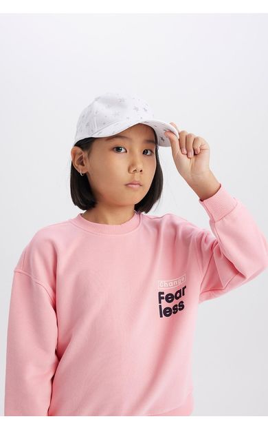 DeFacto Kız Çocuk Desenli Cap Şapka D8434A825SMWT1