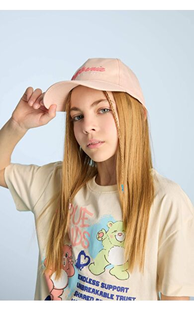 DeFacto Kız Çocuk Baskılı Pamuklu Cap Şapka D8438A825SMOG359