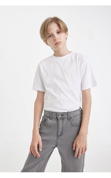 DeFacto Erkek Çocuk Regular Fit Bisiklet Yaka Kısa Kollu Tişört D8471A8NSWT34