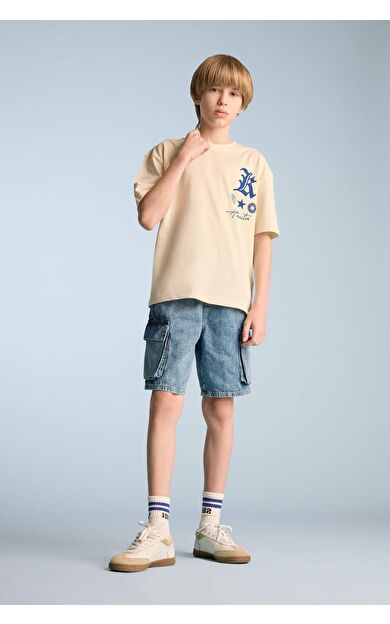 DeFacto Erkek Çocuk Jean Şort D8566A825SMNM28