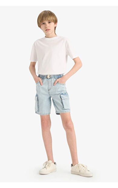 DeFacto Erkek Çocuk Jean Şort D8566A825SMNM39