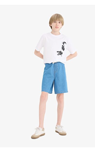 DeFacto Erkek Çocuk Jean Şort D8575A825SMNM28
