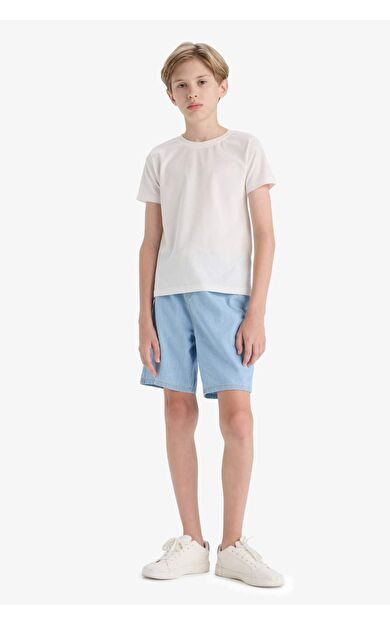 DeFacto Erkek Çocuk Jean Şort D8575A825SMNM39