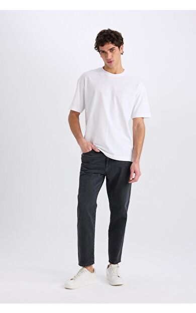 DeFacto 90's Slim Fit Dar Paça Jean Yıkamalı Pantolon D8587AX25SPNM40