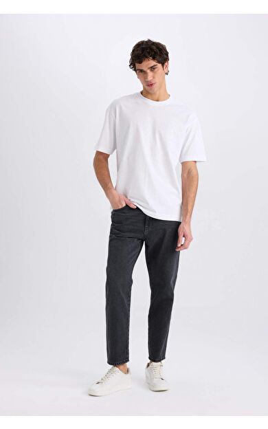 DeFacto 90's Slim Fit Dar Paça Jean Yıkamalı Pantolon D8587AX25SPNM40