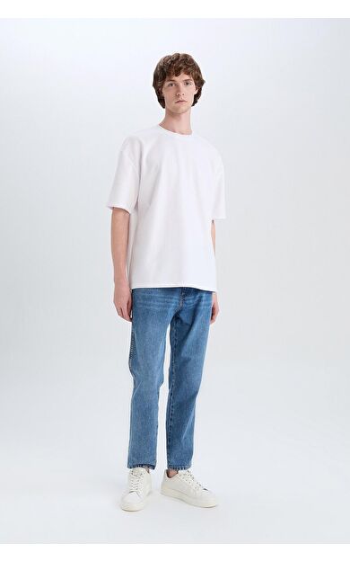 DeFacto 90's Slim Fit Dar Paça Jean Pantolon D8602AX25SPNM28