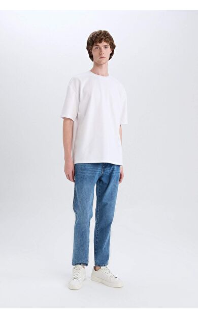 DeFacto 90's Slim Fit Dar Paça Jean Pantolon D8602AX25SPNM28