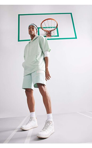 DeFactoFit NBA Golden State Warriors Standart Fit Sporcu Kısa Paça Şort