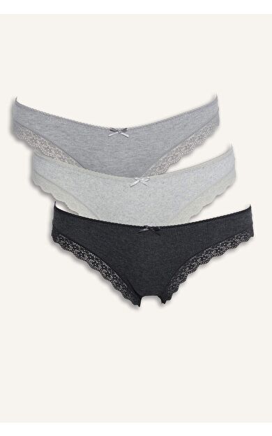 Dantel Detaylı Ribana 3'lü