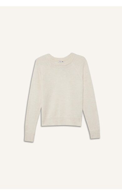 Regular Fit Bisiklet Yaka Basic Düz Soft Touch Yumuşak Triko Kazak