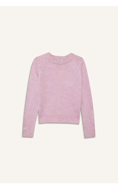 Regular Fit Bisiklet Yaka Basic Düz Soft Touch Yumuşak Triko Kazak