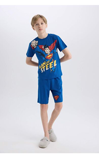DeFacto Erkek Çocuk Superman Regular Fit 2'li Pijama Takımı