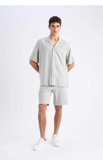 DeFacto Relax Fit Yazlık Keten Karışımlı Şort D8835AX25SMKH514