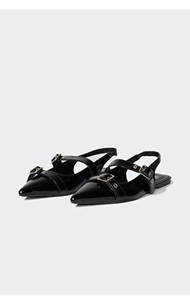 Kadın Düz Taban Suni Deri Balerin Ayakkabısı