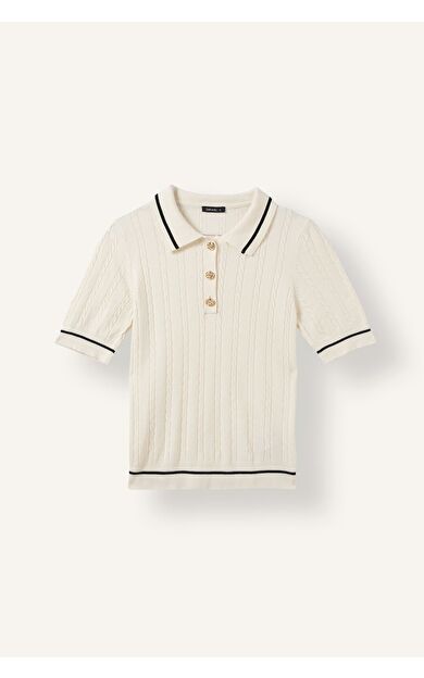 DeFacto Regular Fıt Polo Yaka Kazak