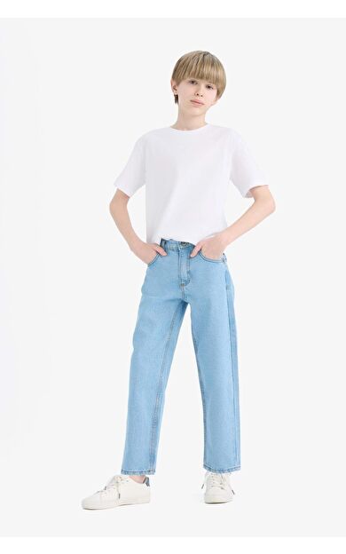 DeFacto Erkek Çocuk Straight Fit Düz Paça Jean Pantolon D9012A825SMNM41
