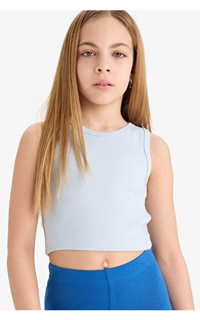 DeFacto Kız Çocuk Bisiklet Yaka Atlet D9097A825HSBE343