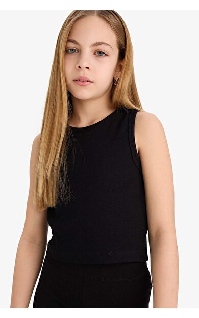 DeFacto Kız Çocuk Bisiklet Yaka Basic Düz Atlet D9097A825HSBK81