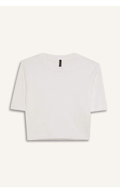 DeFacto Regular Fit Bisiklet Yaka Basic Düz Triko Kazak D9197AX25SPER105