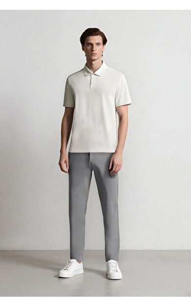 DeFacto DeFactoFit Slim Fit Dar Kesim Standart Paça Esnek Multifonksiyonel Dokuma Sporcu Pantolon D9247AX25SPGR454