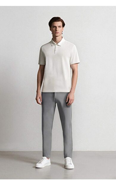 DeFacto DeFactoFit Slim Fit Dar Kesim Standart Paça Esnek Multifonksiyonel Dokuma Sporcu Pantolon D9247AX25SPGR454