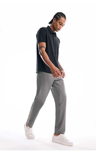 DeFacto DeFactoFit Slim Fit Dar Kesim Standart Paça Dokuma Pantolon D9247AX25SPGR83