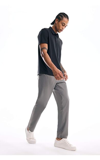 DeFacto DeFactoFit Slim Fit Dar Kesim Standart Paça Dokuma Pantolon D9247AX25SPGR83