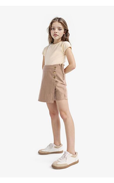 DeFacto Kız Çocuk Gabardin Etek D9305A825SMBN551