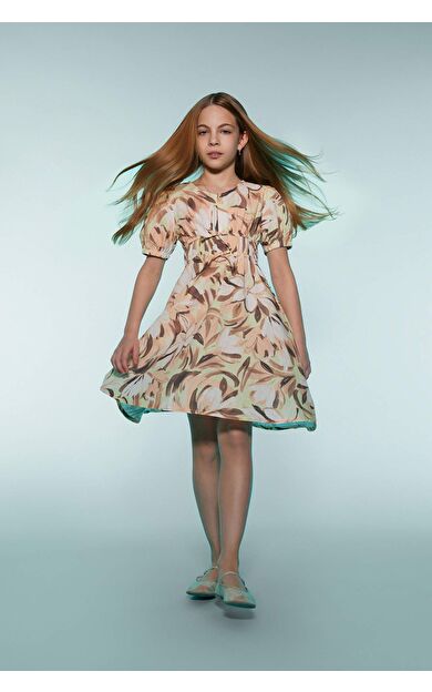 Pamuklu Kısa Kollu Elbise