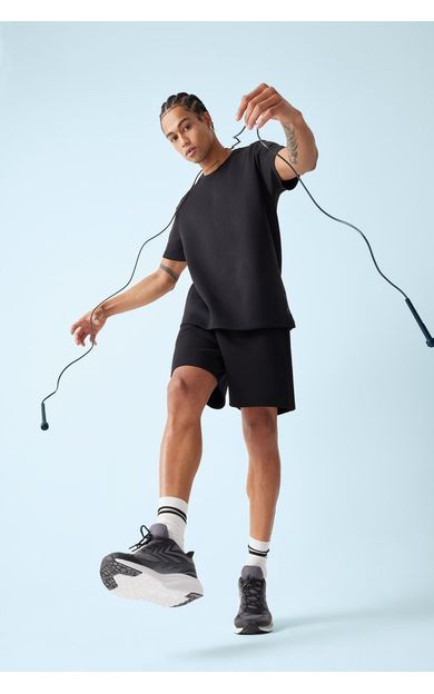 DeFacto DeFactoFit Standart Fit Sporcu Kısa Paça Şort D9311AX25SPBK81