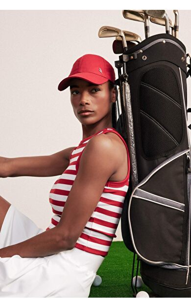 DeFactoFit Standart Fit Çizgili Bisiklet Yaka Sporcu Atlet