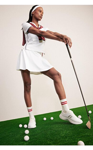 DeFacto DeFactoFit Standart Fit Pileli Mini Tenis Eteği