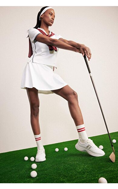 DeFactoFit Standart Fit Pileli Mini Tenis Eteği