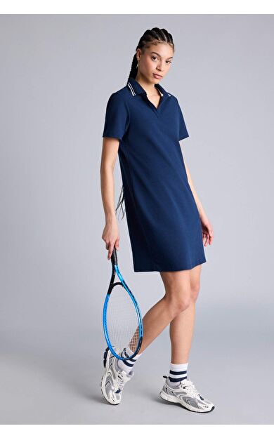 DeFacto Standart Fıt Pike Elbise