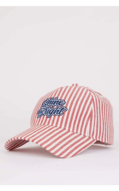 Kadın Etiket Baskılı Dokuma Beyzbol Basketbol Şapkası