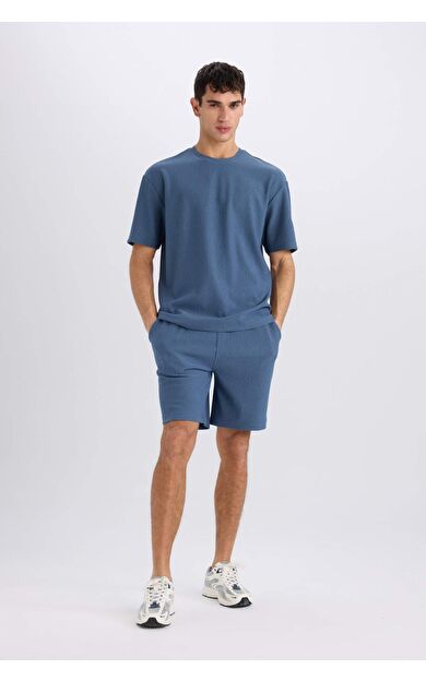 Regular Fit Düz Paça Şort