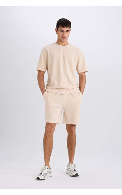 Regular Fit Düz Paça Şort