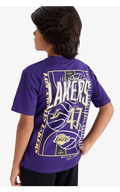 Erkek Çocuk NBA Los Angeles Lakers New Regular Fit Kısa Kollu Tişört