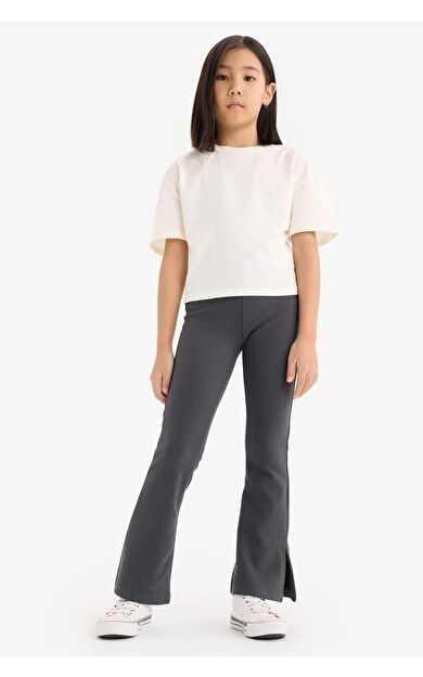 DeFacto Kız Çocuk Fitilli Kaşkorse İspanyol Paça Uzun Boy Tayt