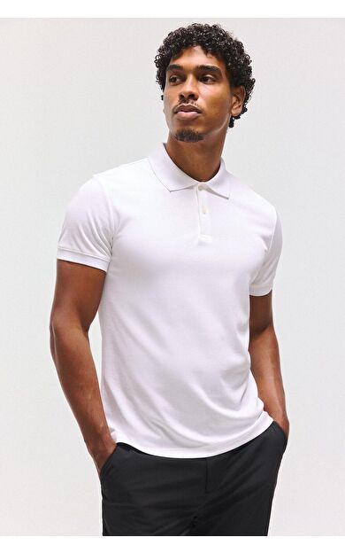 DeFacto Slim Fit Sporcu Pike Kısa Kollu Polo Tişört