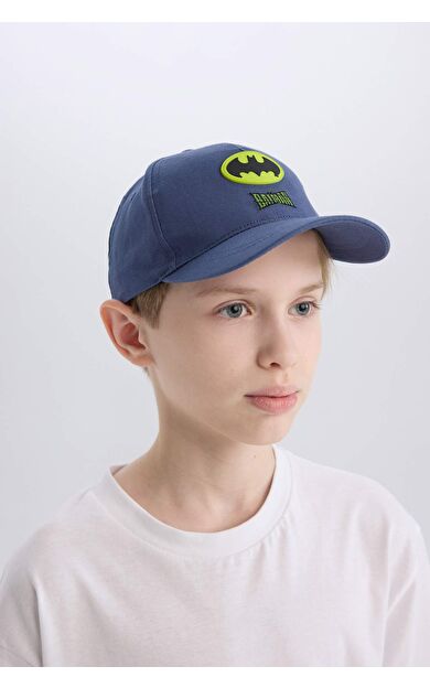 DeFacto Erkek Çocuk Batman Pamuklu Beyzbol Basketbol Şapkası D9783A825SMBE815