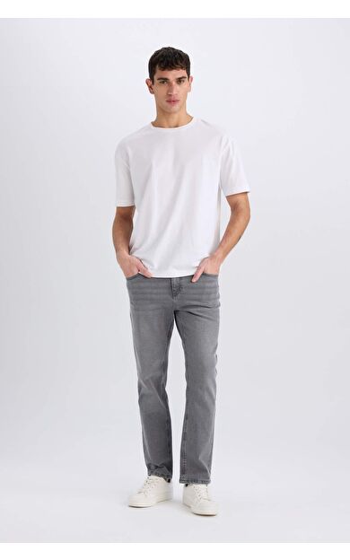 DeFacto Sergio Regular Fit Normal Bel Boru Paça Düz Paça Jean Pantolon D9837AX25SPNM55