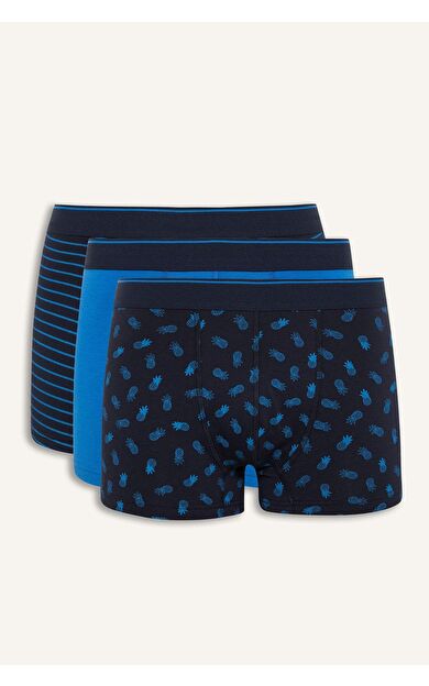 DeFacto Regular Fit Desenli 3'lü Boxer D9872AX25SPNV135
