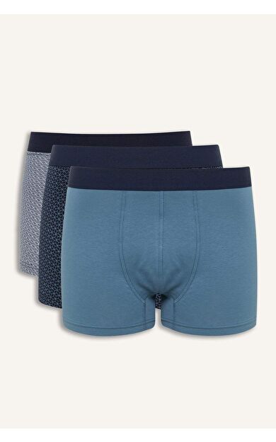 DeFacto Regular Fit Baskılı 3'lü Boxer D9880AX25SPNV135