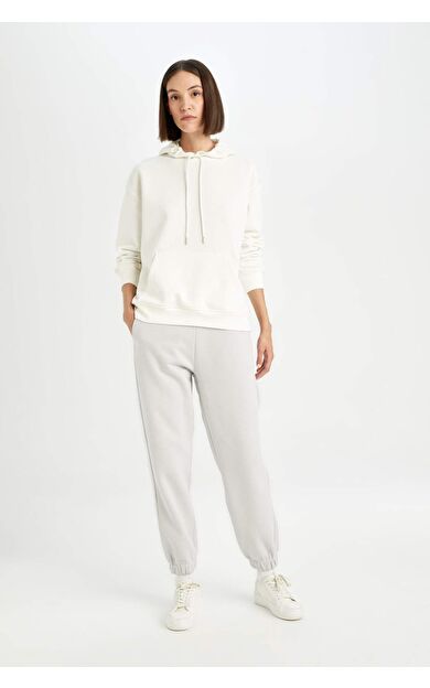 DeFacto Cepli Standart Boy Kalın Sweatshirt Kumaşı Jogger Eşofman Altı D9934AX24WNGR431