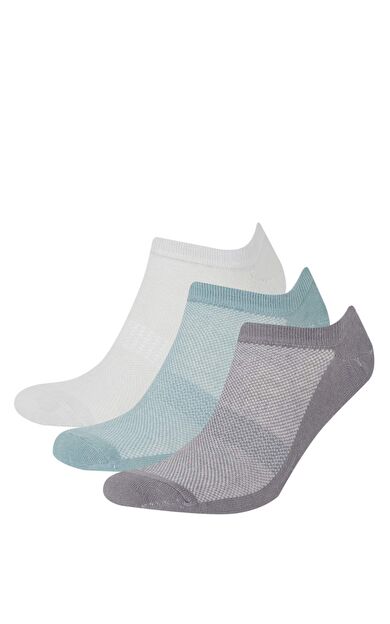DeFacto Erkek 3'lü Pamuklu Sneaker Çorap D9954AXNSKR1