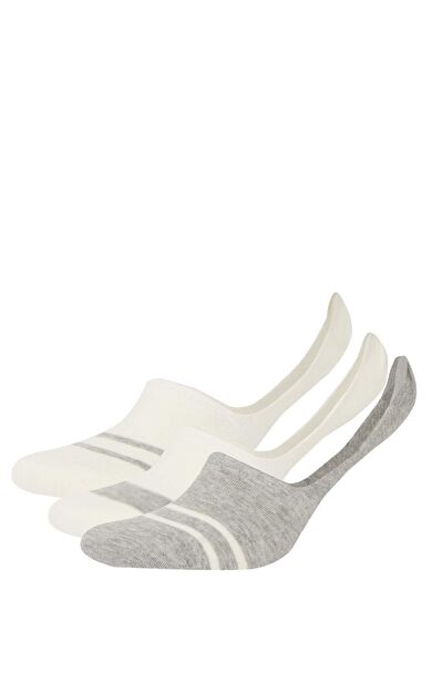 DeFacto Erkek 3'lü Pamuklu Babet Çorap D9956AXNSKR1