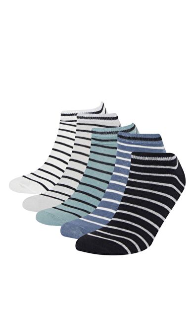 DeFacto Erkek 5'li Pamuklu Patik Çorap D9971AXNSKR1
