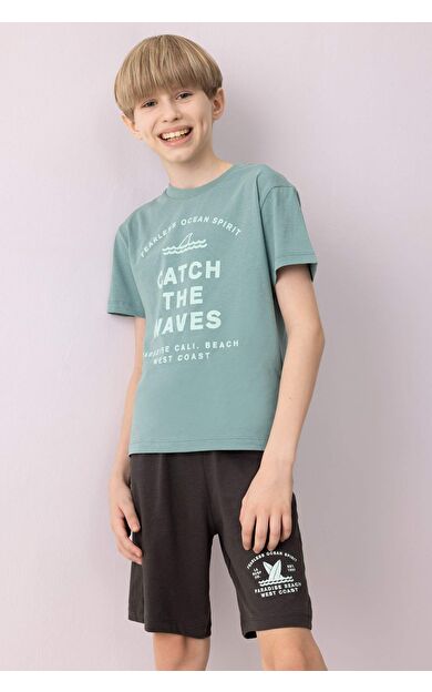 DeFacto Erkek Çocuk Regular Fit 2'li Pijama Takımı D9990A825SMGN382