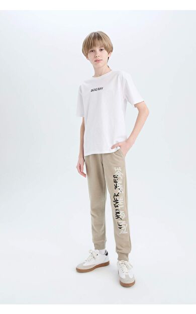 DeFacto Erkek Çocuk Esnek Belli Baskılı Eşofman Altı